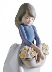 May Flowers Girl Figurine