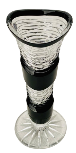 Barevná broušená váza - Výška 18cm