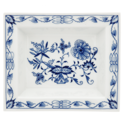 Dish Medium Blue Onion White Rim 16 x 13,5 cm