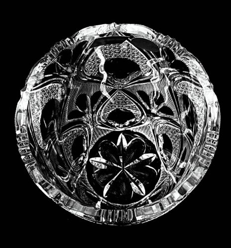 Jarrón de cristal tallado - Altura 20cm