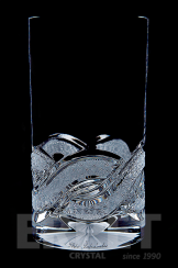 Luxury cut crystal long drink glasses - set of 2pcs