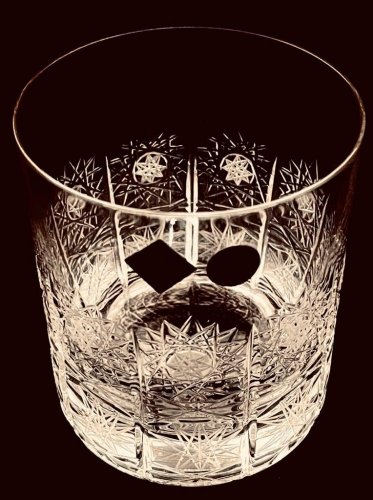 Cut crystal whiskey glasses 330ml - set of 6pcs