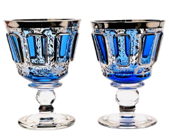 Paneled liqueur glass - set of 2pcs - Height 8cm/80ml