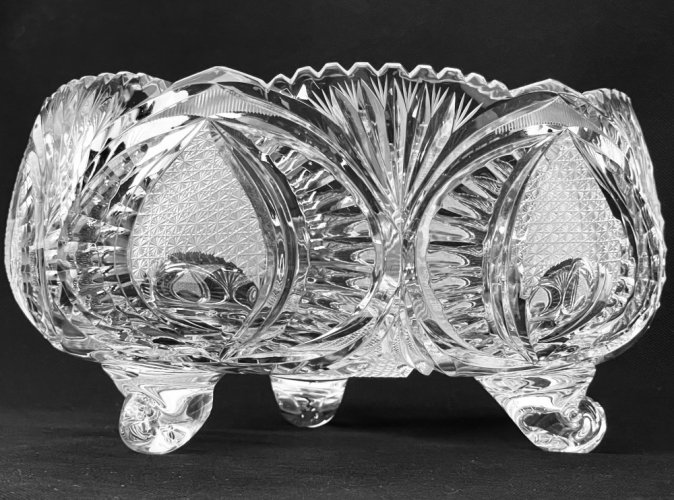 Broušená mísa - Výška 13cm / Průměr 26cm