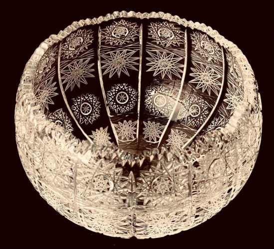 Křišťálová mísa - Výška 14cm