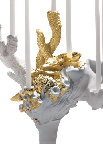 Naturofantastic Candle Holder. Golden Lustre