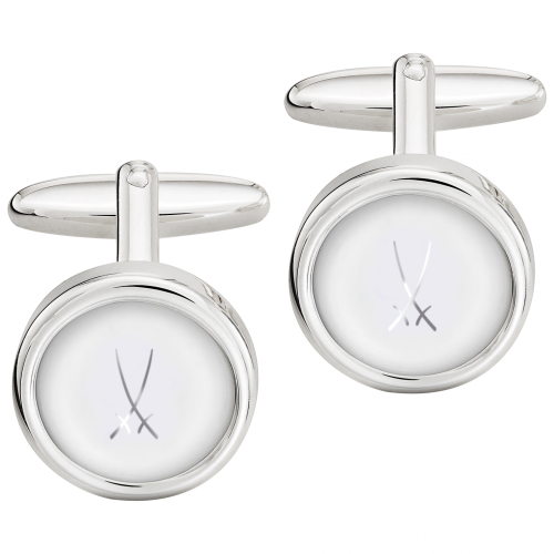 Gents Swords CUFFLINKS "Logo MEISSEN Platinum"