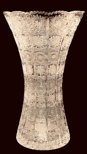 Jarrón de cristal tallado - Altura 30cm