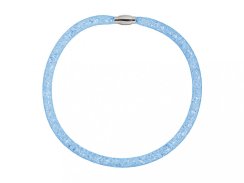 Náhrdelník z chirurgické oceli Scarlette s českým křišťálem Preciosa - modrý