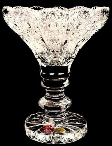 Cut crystal ice cream bowl - Height 14cm