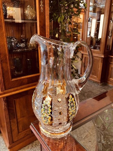Broušený pozlacený džbán - Výška 29cm/1300ml