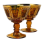 Copa de licor de champán acanalada - juego de 2 piezas - Altura 8cm/80ml