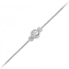 Stříbrný náramek Fantasy, 3 perle Preciosa, stříbrný Délka řetízku: 16 + 3 cm adjusta