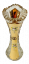 Broušená pozlacená váza - Výška 25cm