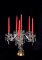 水晶烛台1740-6-PT，带施华洛世奇饰物