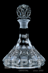 Crystal bottle with a stopper