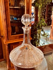 Sailors-shaped cut crystal bottle - Height 25cm/750ml