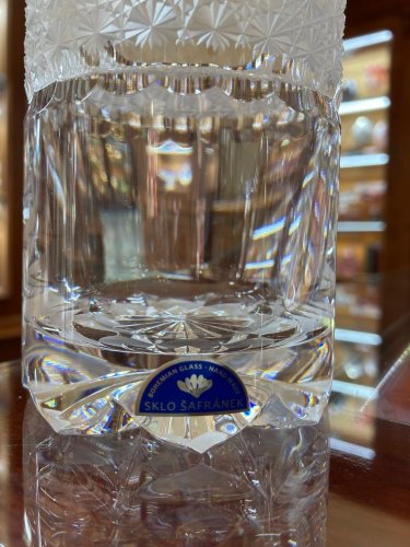 Luxury cut crystal glasses - set of 2pcs