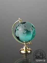 Křišťálový globus 4cm zelený