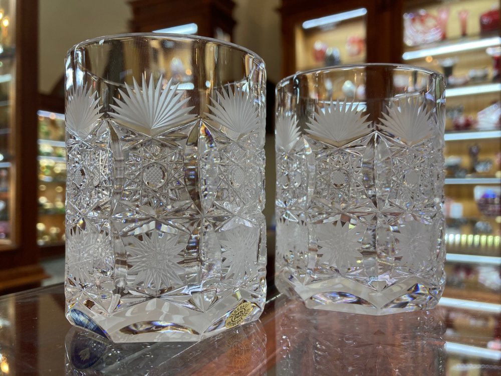  CRYSTAL カットクリスタルグラス 2個セット ラグジュアリーカットクリスタルグラス - 2個セット :: Erpet Crystal