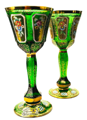 Paneled liqueur glass - set of 2pcs - Height 13cm/50ml