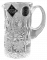 Cut crystal pitcher - miniature - Height 7cm