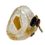 Broušený pozlacený košíček - Výška 8cm