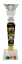 Broušený pozlacený svícen - Výška 25cm