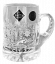 Cut crystal beer mug - miniature 80ml - Height 7cm