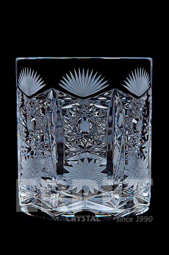 Cut crystal whiskey glasses - set of 2pcs