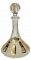 Broušená pozlacená láhev - Výška 31cm/1000ml