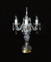 Křišťálová stolní lampa SE0740/3/S