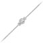 Stříbrný náramek Fantasy, 3 perle Preciosa, stříbrný Délka řetízku: 16 + 3 cm adjusta