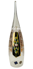 Gold-crystal cut crystal bell - Height 23cm