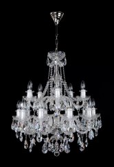 Crystal chandelier 1740-10+5-NKSW with Swarovski trimmings