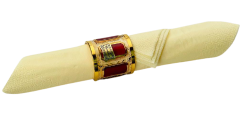 Paneled napkin holder - Height 4cm