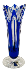 Color-cut crystal vase - Height 17cm
