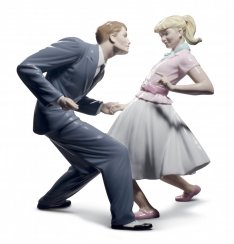 Let's Swing Couple Figurine. Limited Edition