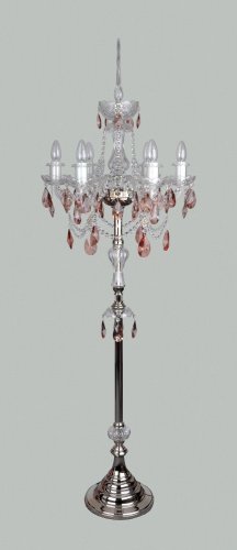 Křišťálová stojanová lampa AK-1740-6-NK Záhněda