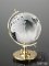 Crystal globe 7cm - gold plated