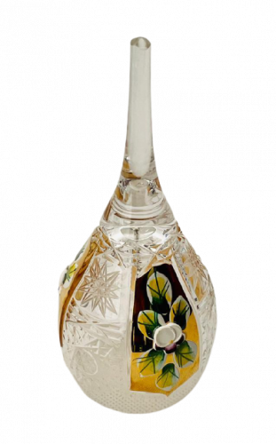 Gold-crystal cut crystal bell - Height 14cm