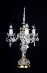 Křišťálová stolní lampa SE-0740-3-P