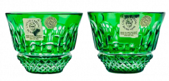 Vasos de sake cortados de colores - juego de 2 - Altura 5cm/65ml