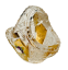Broušený pozlacený košíček - Výška 8cm