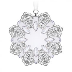 Skleněná ozdoba Vánoční ornament 20 z českého křišťálu Preciosa