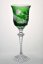 Engraved luxury wine glasses (Green) - set of 2pcs