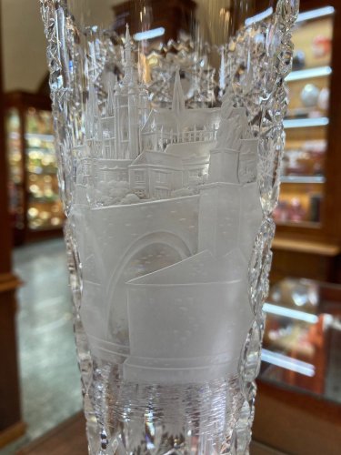 クリスタル花器