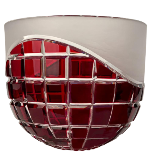 Color-cut crystal bowl - Height 17cm