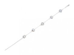 Stříbrný náramek Romantic Beads z českého křišťálu Preciosa
