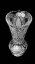 Jarrón de cristal tallado - Altura 25cm